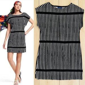 Marimekko for Target Terry Swim Cover Up Tunic Dress Black White Stripe Small
